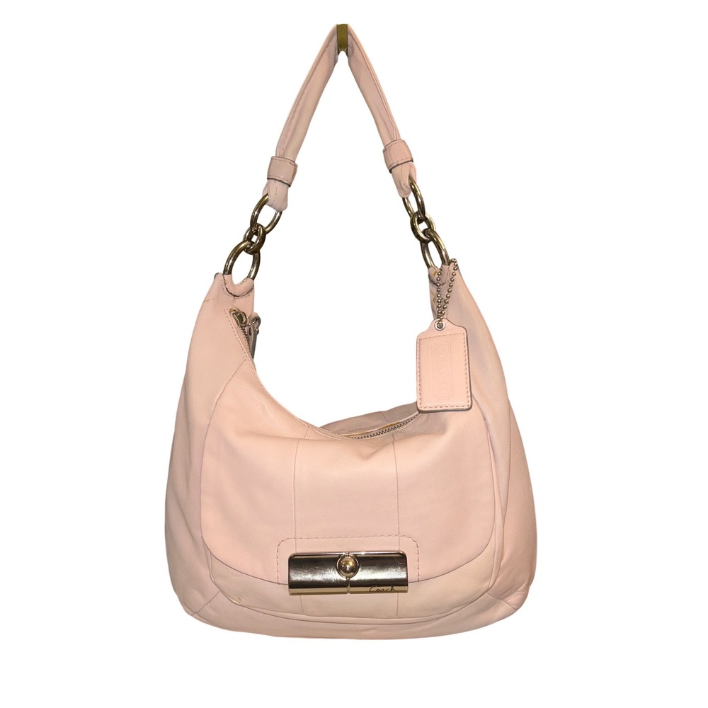Coach Kristen Hobo Shoulder Bag  Ballet/Blush Pink Silver Hardware